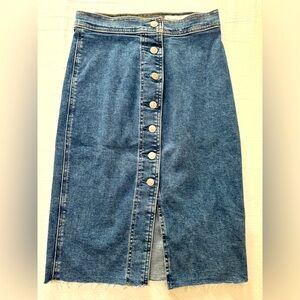 Abercrombie Denim Midi Skirt
